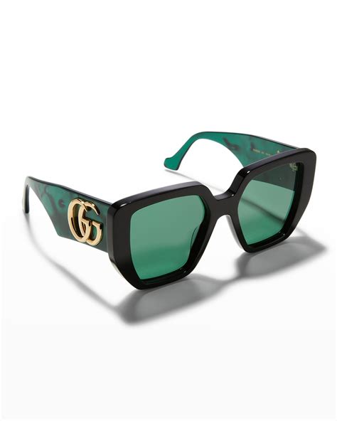 gucci oversized square-frame acetate sunglasses|Gucci oversize rectangular sunglasses.